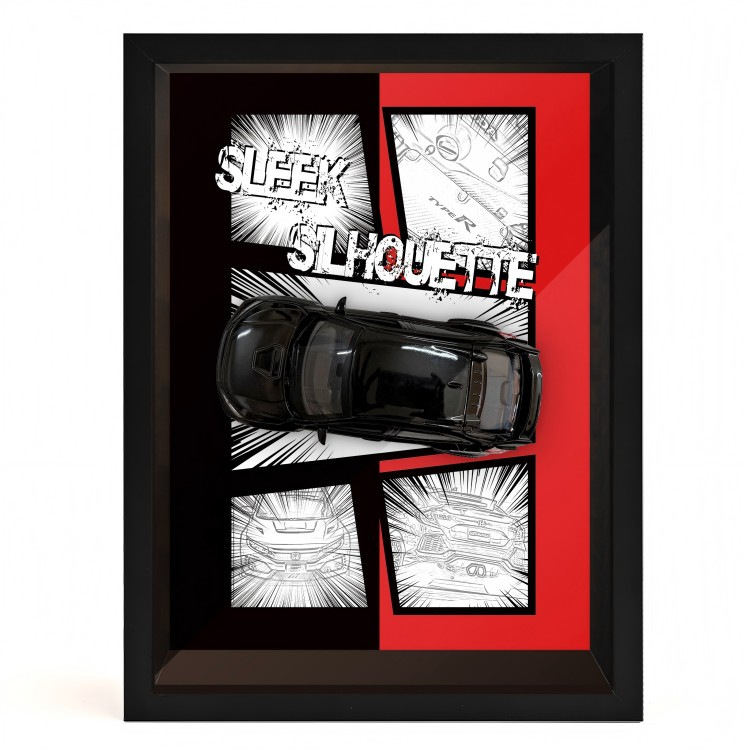 Pintura colgante tridimensional, modelo de coche de aleación, decoración exquisita de alta gama, decoración de pared para el hogar, decoración de modelo de regalo para niño con luz, transfronterizo
