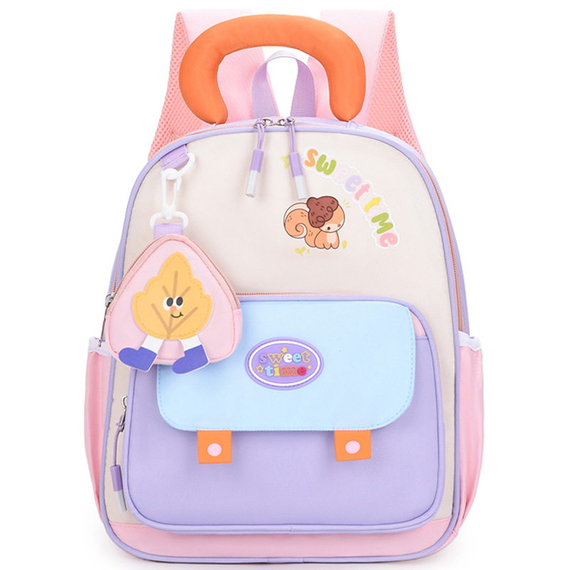 Jardín de infantes mochila para niños nueva mochila de dibujos animados transpirables para niños de 3 años y 5 años de edad, niñas mochila ligera