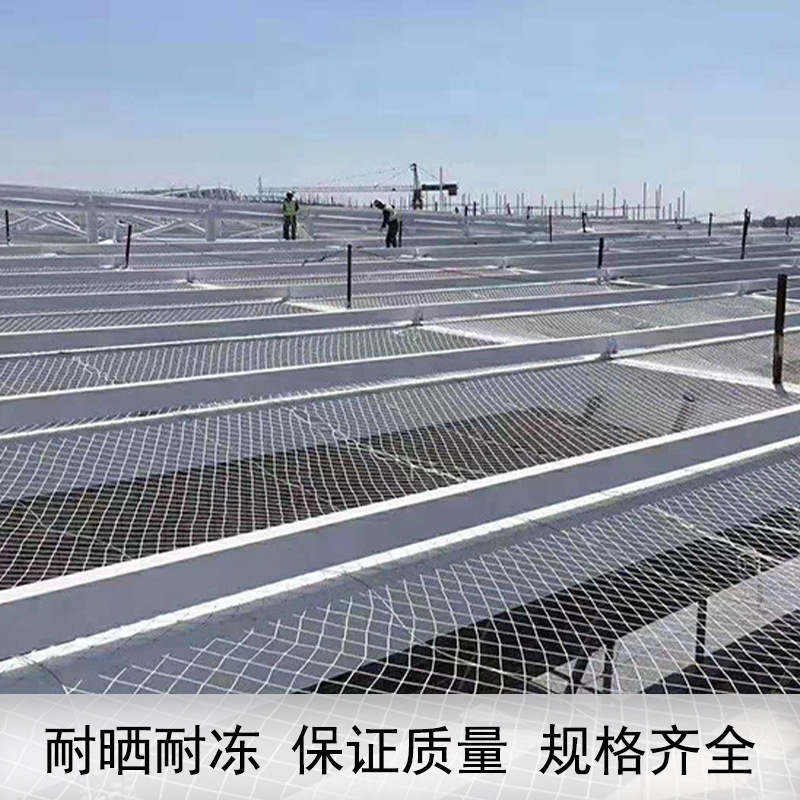 防坠平网安全白网货柜封车阻燃钢结构防护网安全网建筑工地