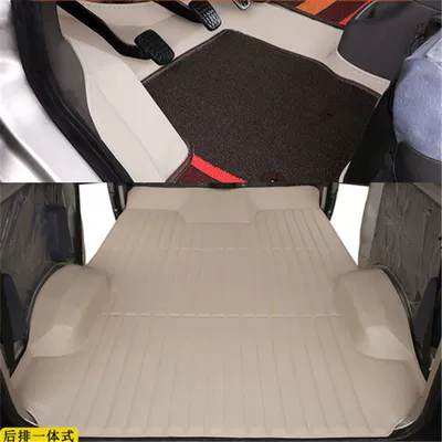 Ayaqaltılar (Kovriklər) — Foot Mats Light S6391 Leather - beige-double-layer-front-row-single-layer-rear-row-integrated-car