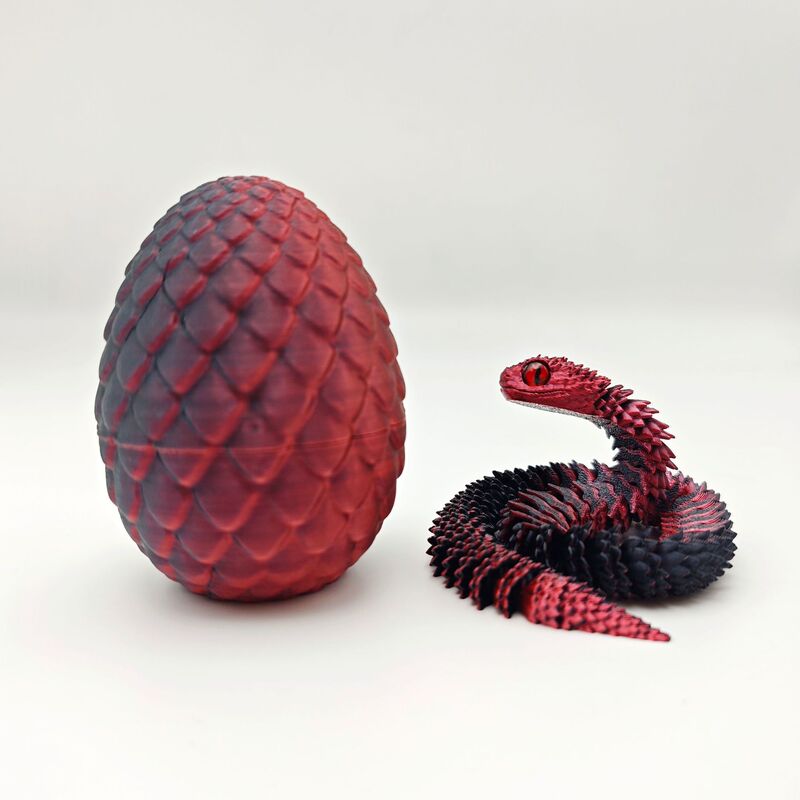 爆金3Dプリント玩具蛇卵セットマムシ振り子柔軟手作りプレゼントカラー装飾アイデア潮遊び|undefined