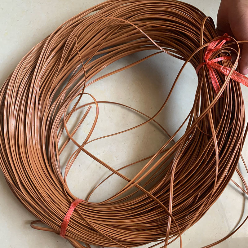 PE caña material de reparación de silla de caña plástico tejido a mano cuerda DIY canasta pequeña canasta taburete redonda plana