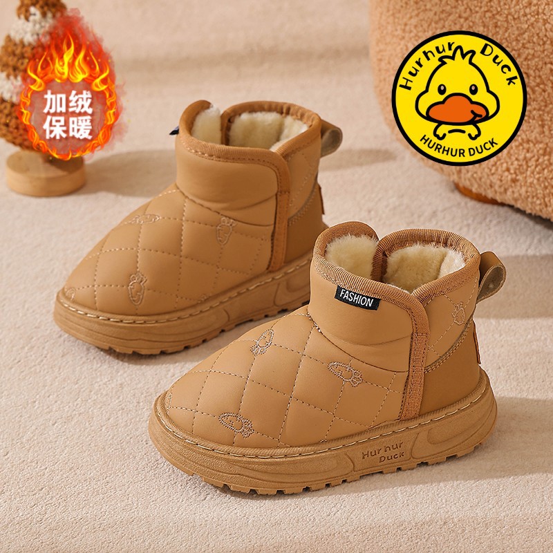 Botas de nieve para niños 2025 invierno nuevas botas de niñas con calentamiento de lana zapatos de algodón para niños zapatos de algodón para estudiantes primarios invierno image 16