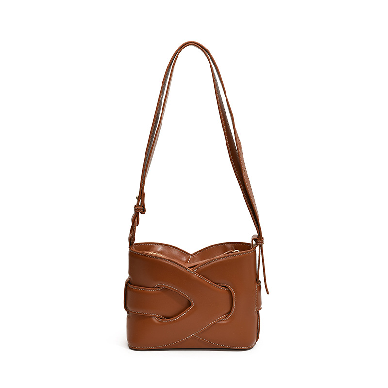 Bolso de Hombro Tipo Cubo para Mujer de PU con Cierre de Cremallera para Uso Diario image 8