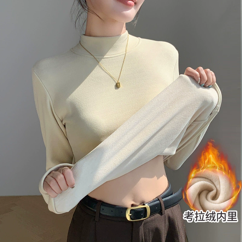 Шерстяная нижняя рубашка H561 с половинным вырезом