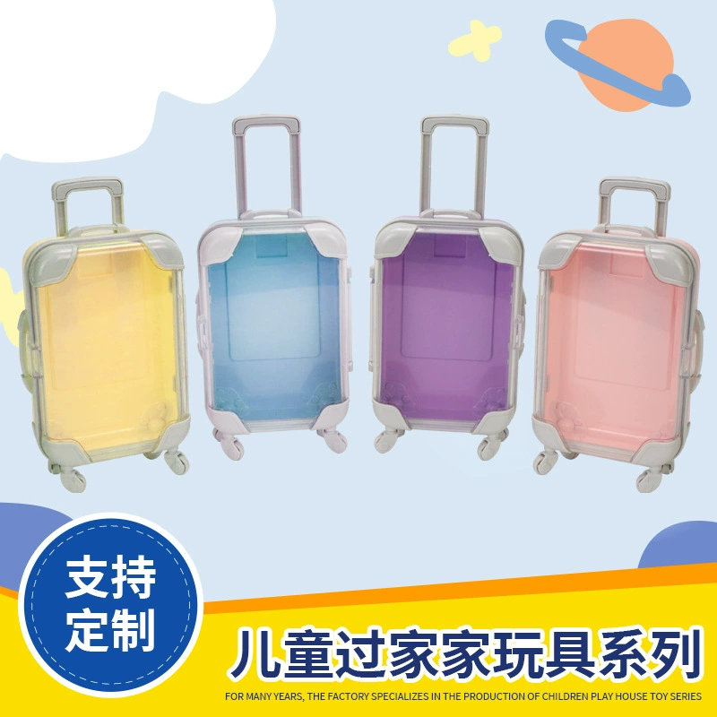 Трансграничные домашние игрушки Маленькая маленькая прозрачная тележка имитация головоломки симуляции хранения хранения мини-путешествия