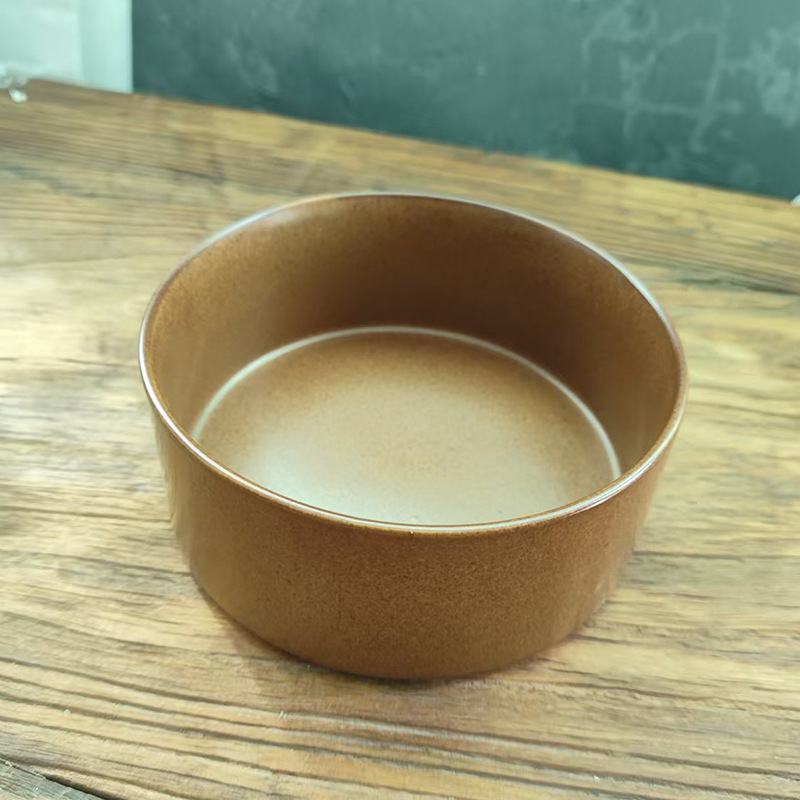 Juego de vajilla de comida occidental Dehua horno vidriado retro juego de plato de sensación de alta gama hogar plato de comida occidental ensaladera