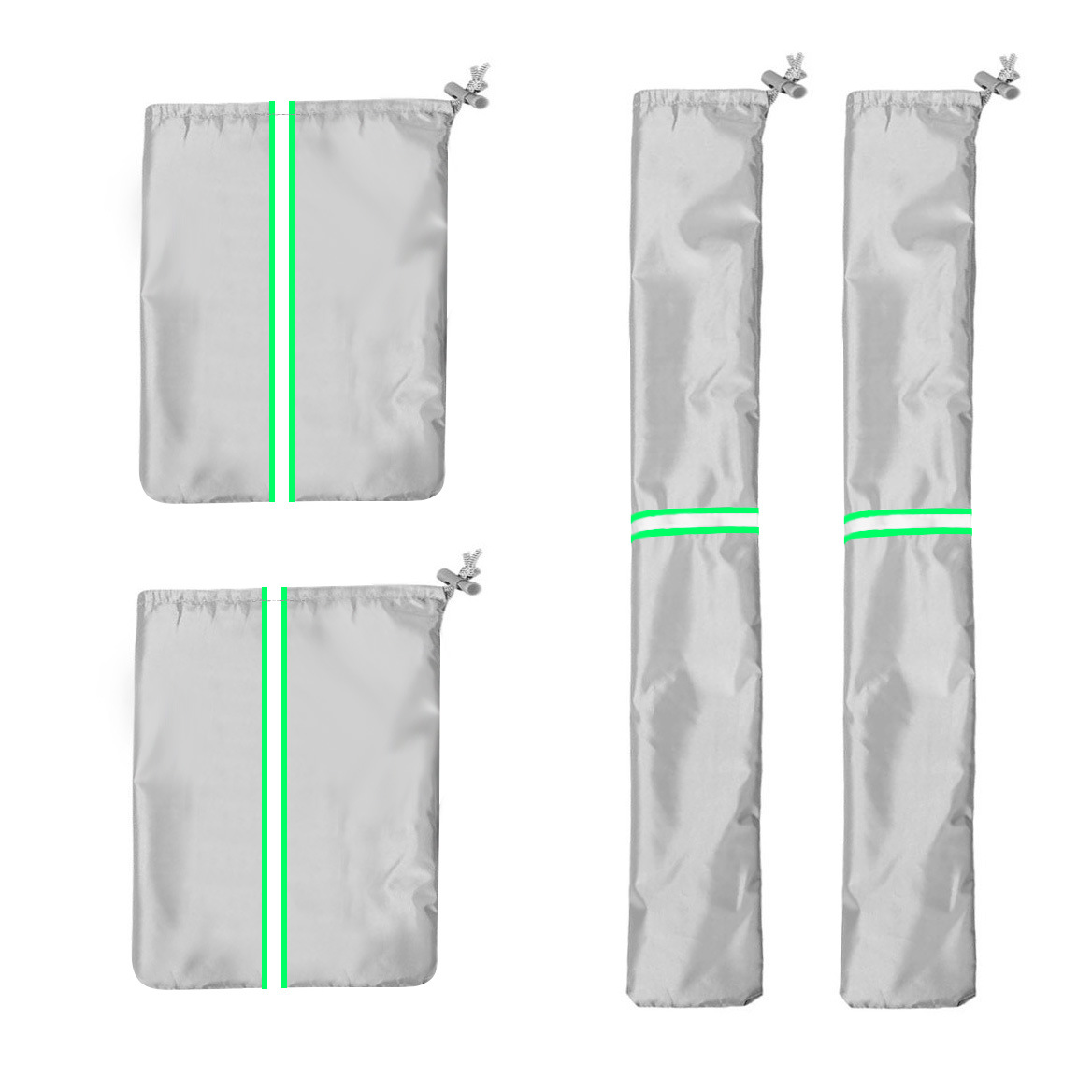 灰色&荧光绿反光条