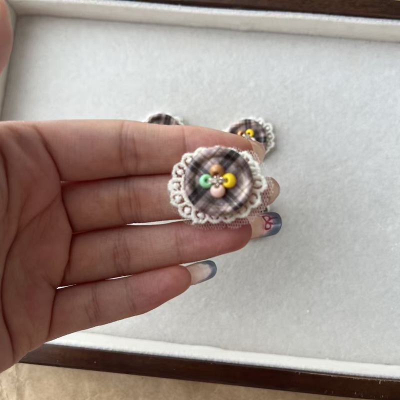 咖色系纽扣花边diy饰品配件发饰胸针箱包鞋袜手机壳配件服饰辅料|undefined