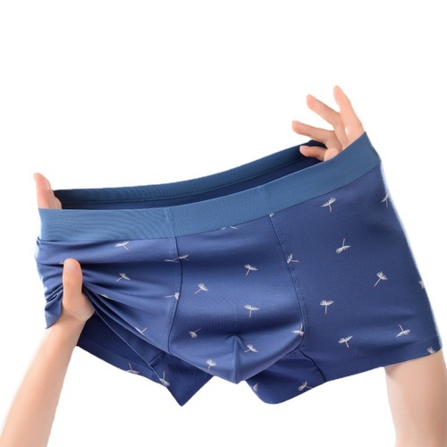 Men's underwear, boys' comfortable boxer briefs, summer thin breathable boxer briefs, antibacterial, traceless youth shorts