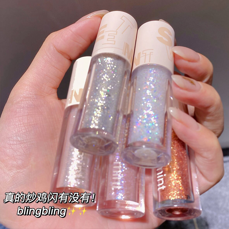 Sweet mint液体眼影闪粉亮片卧蚕珠光偏光提亮单色高光眼影一滴泪|undefined