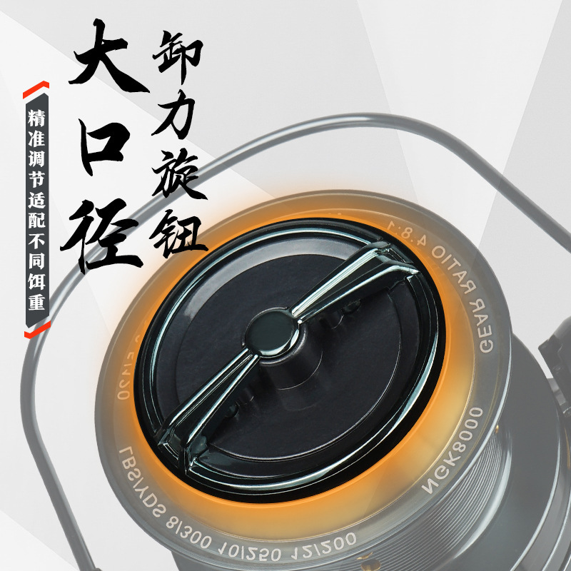 NABE 全金属製長距離リリースホイール、隙間のない海竿釣りリール、ねじ込み式釣りリール、アンカー釣りリール、卸売|undefined