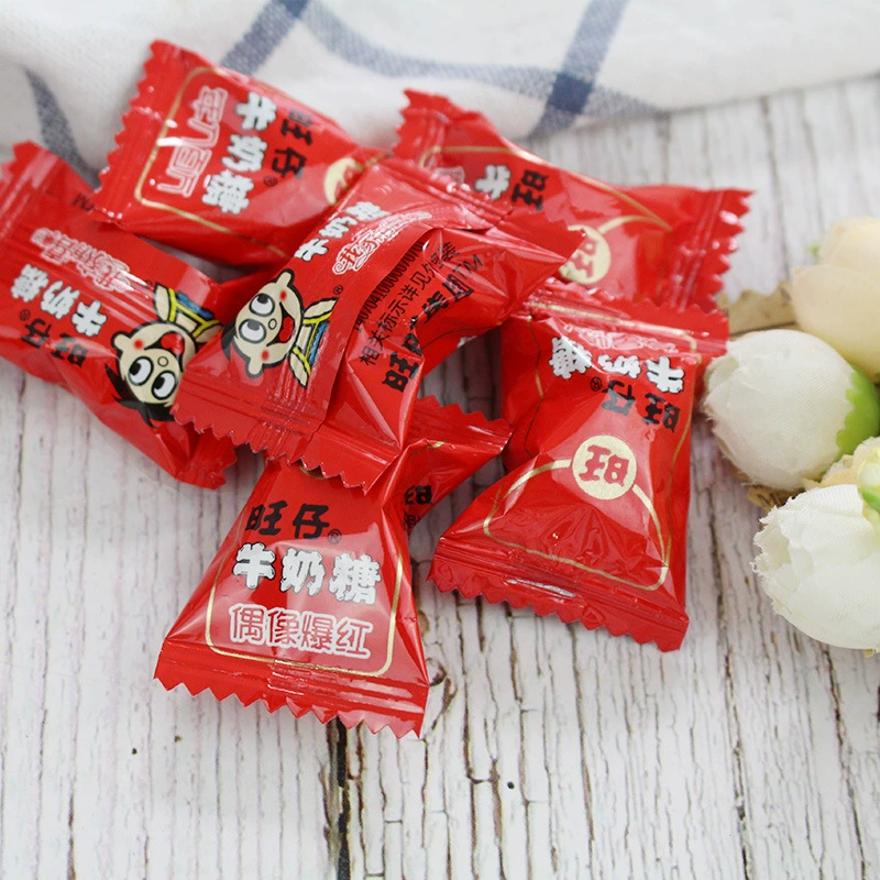 Конфеты молочные Wangzai 15 г 1 пакет молочный вкус детские свадебные ириски независимый снек маленькая упаковка свадебная сахарная молочная ириска