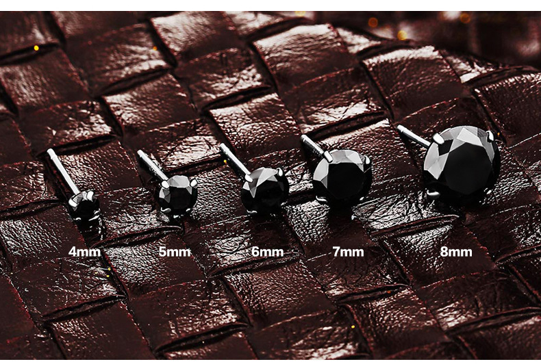 Orecchini a lobo in argento sterling con zirconi colorati_voghion.com
