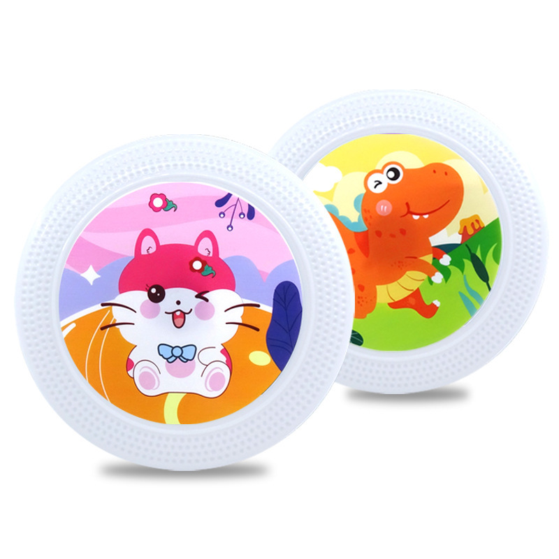 Luz al aire libre para niños disco volador PU material de mano pegamento suave disco volador deportivo sensación de entrenamiento juguetes de props deportivos