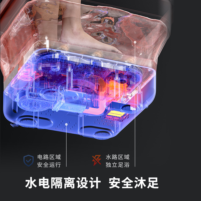 志高折り畳み足浴槽恒温加熱足桶泡足盆マッサージ足風呂桶家庭用携帯洗面器|undefined