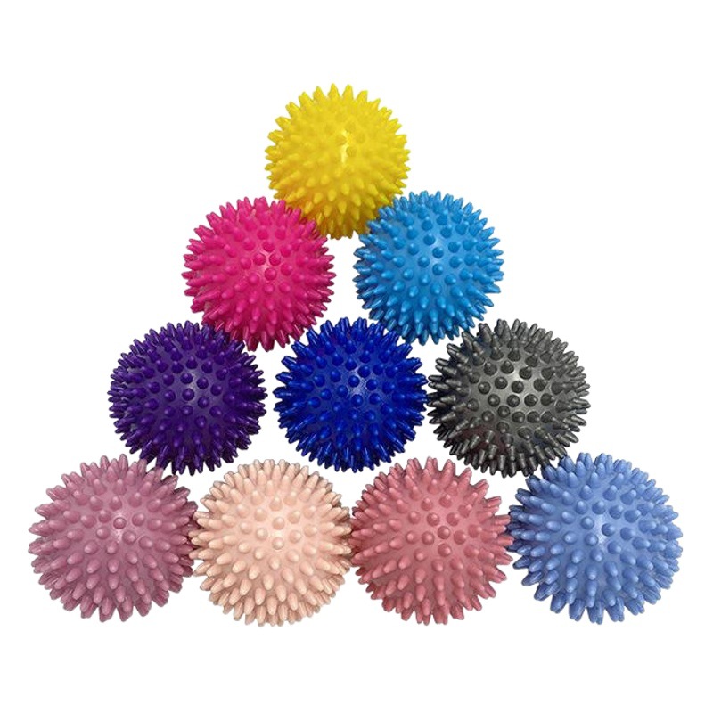Children's sense of PVC barbed ball massage acupoint color grip ball pointed fascia yoga fitness ball hedgehog laundry ball