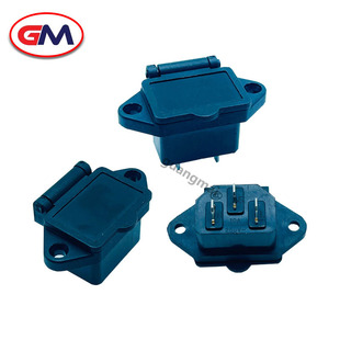 AC-04 product word power socket product word tail spring charging socket dustproof socket can be equipped with waterproof cover