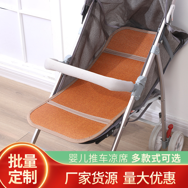 Cochecito de bebé estera de verano coche de los niños estera de verano estera de ratán de doble cara bebé estera de verano carro estera de verano
