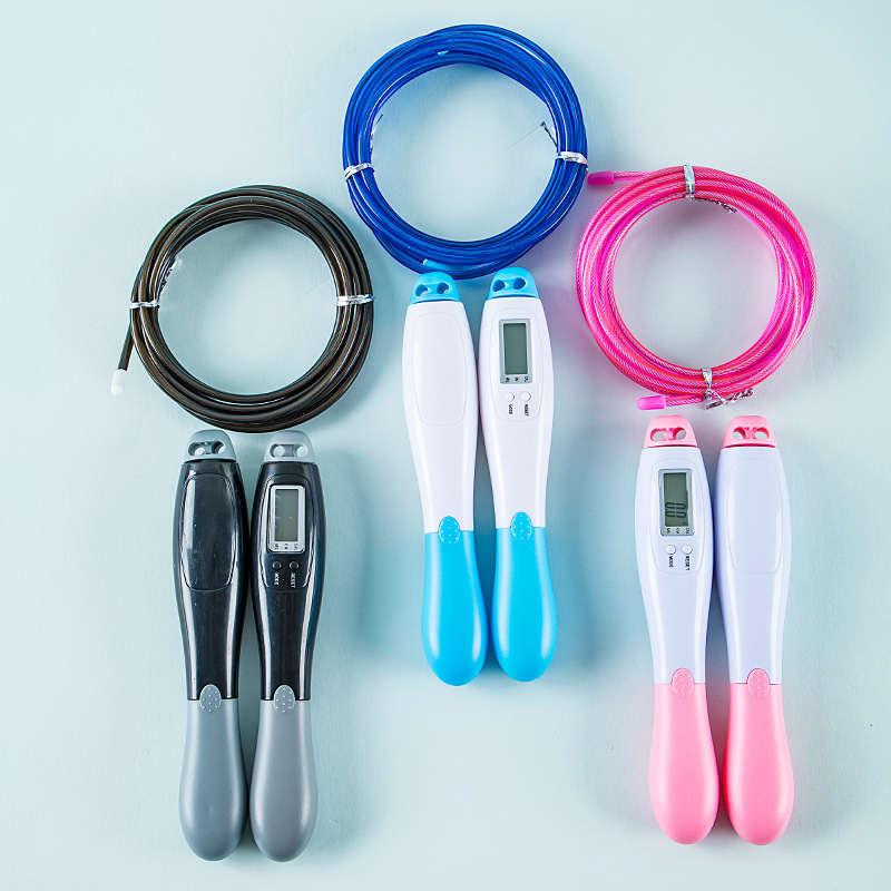 6612 fábrica de conteo electrónico directo cuerda de saltar de alambre de acero multifuncional pantalla LCD examen de ingreso a la escuela secundaria prueba física entrenamiento saltar cuerda