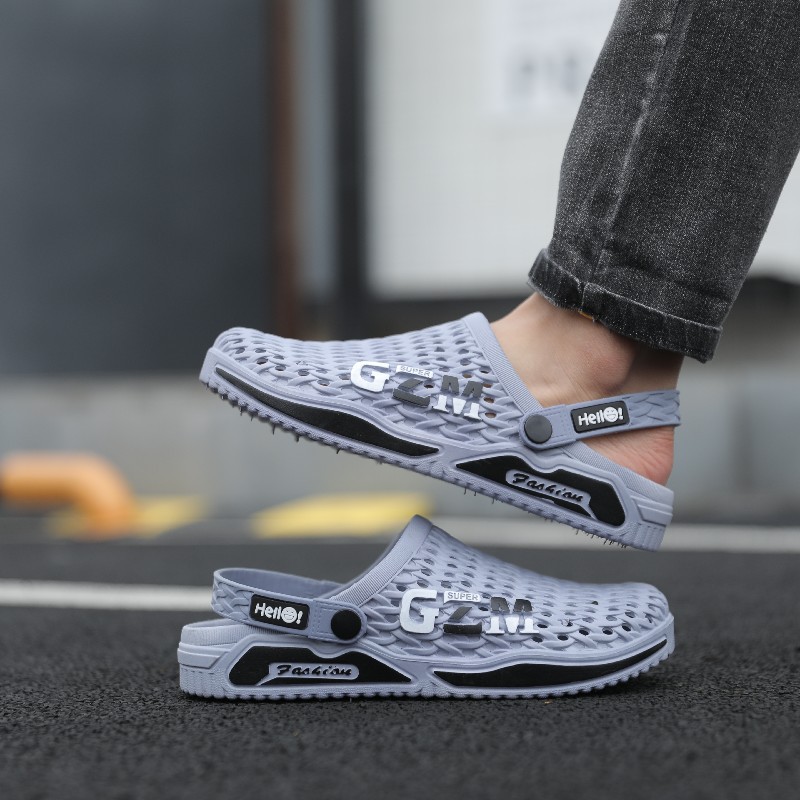 Men's Top Quality Summer New Thick-Soled Breathable Sports Clogs, High-End Platform Shoes With A Comfortable Cushioning Feel, Casual_voghion.com