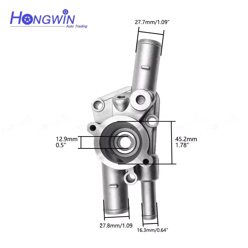 Carcasa de termostato de refrigerante para Toyota 16333-10011, set de 3 piezas originales