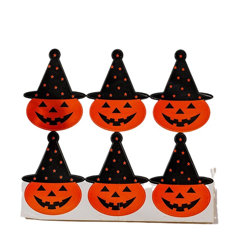 6枚の価格のハロウィンの異形のカボチャのステッカーの贈り物の装飾のシールはdiy漫画のシールのラベルを貼ります。|undefined