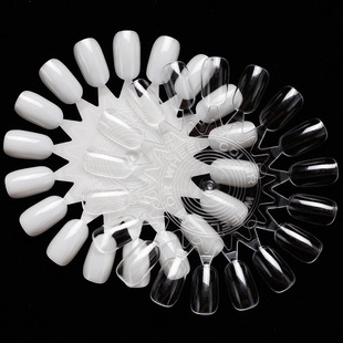 Nail Art Pattern Color Card Nail Piece 18 Colors Perfect Round Nail Mold Nail Polish Glue Coloring Nail Art Practice Display Board 10 Pieces