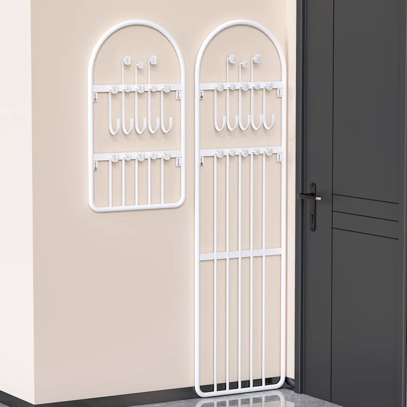 Door Hanging Clothes Rack Floor Wall Bedroom Wall Hanging Artifact Coat Rack Storage Rack Bedside Wall Door Entrance Door