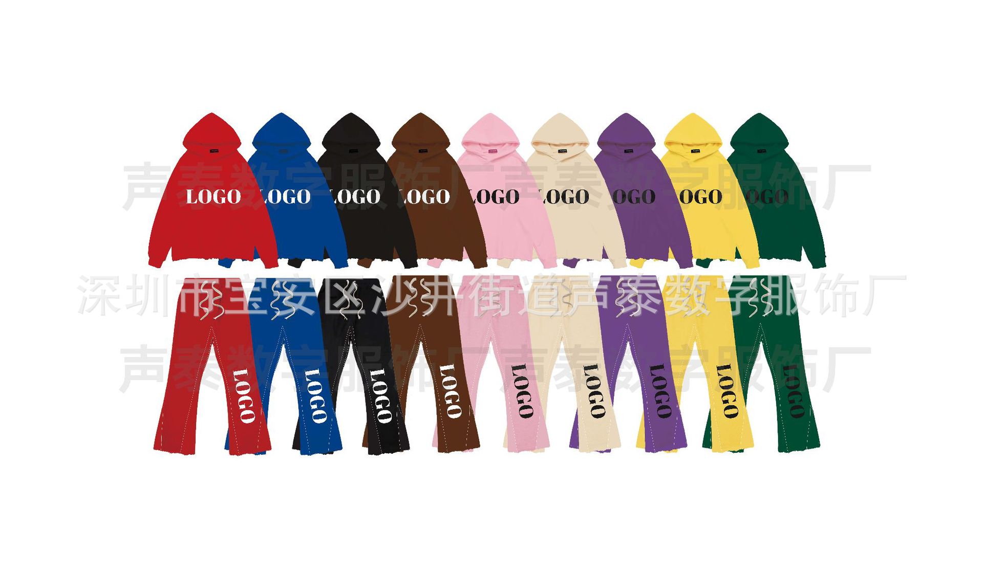 卫衣+长裤 带logo