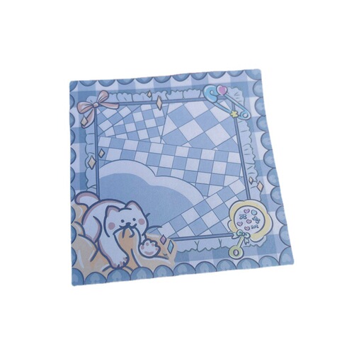 Cute cat ins style gel pen cartoon plaid sticky notes high-looking girl heart account material stickers