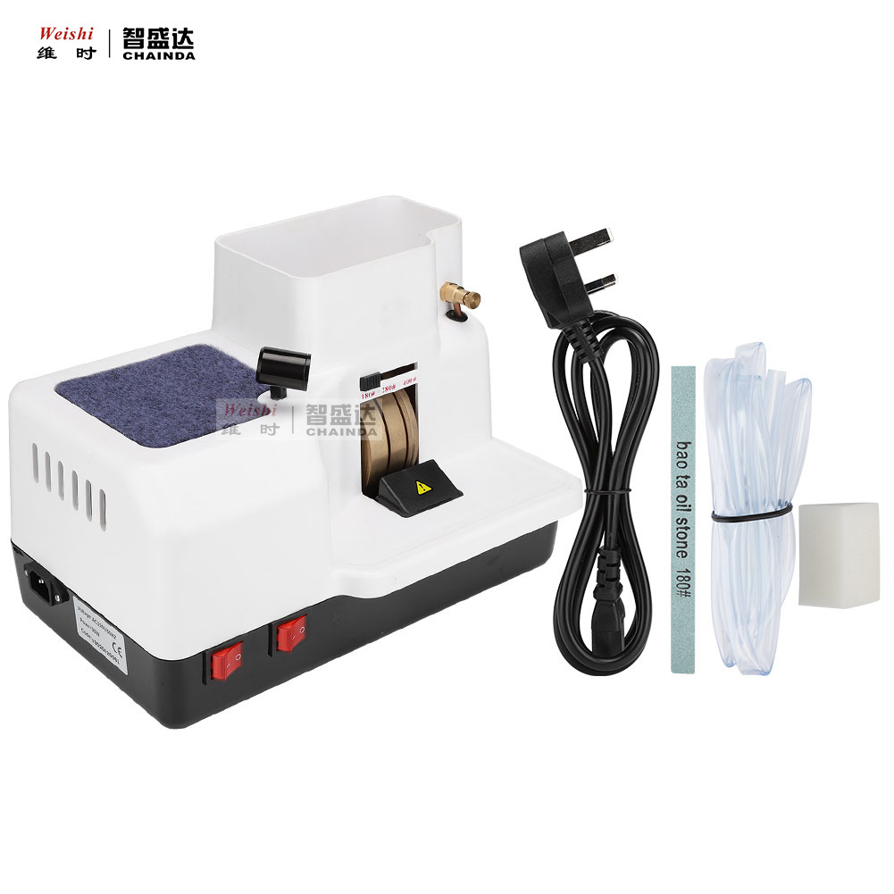 修表工具手表镜片眼镜打磨抛光机打磨抛光机双轮带灯注水打磨机