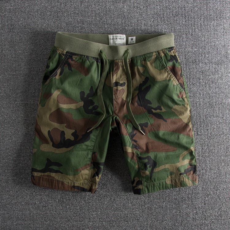 Summer New European and American Trendy Men's Loose Comfortable Casual Camouflage Shorts Street Versatile Sports Pants Jogging Pants