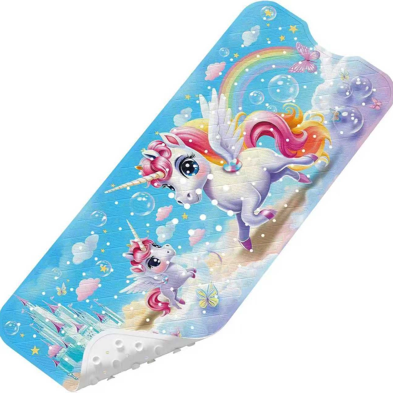 Alfombrilla antideslizante para baño con diseño de océano de dibujos animados para niños de Amazon, alfombrilla antideslizante para piscina, baño, alfombrilla antideslizante