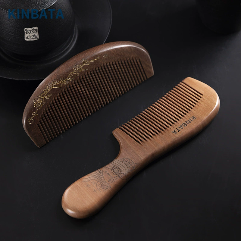 Портативный маленький резной домашний сандаловое дерево старый персиковый гребень сандаловое дерево антистатический массаж длинные волосы мужчины и женщины L расческа для волос