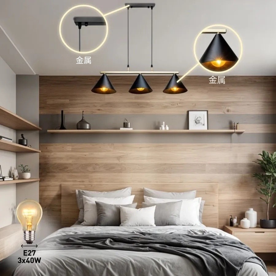 Transfronteriza dedicada a Zhongshan retro americano candelabros de hierro forjado estilo industrial creativo decoración de sala de estar iluminación mesa de comedor