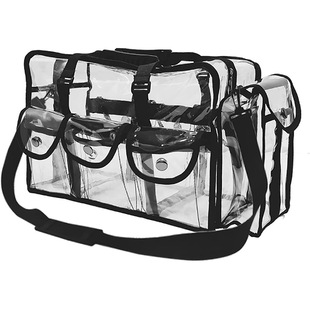 Transparent Pvc Large Capacity Cosmetic Bag Waterproof Washing Beach Bag Hand-Held Shoulder Cross Cosmetic Bag Amazon Hot Selling