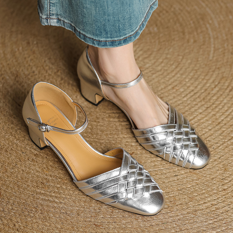 CHIKO Cardea Round Toe Block Heels Pumps Shoes