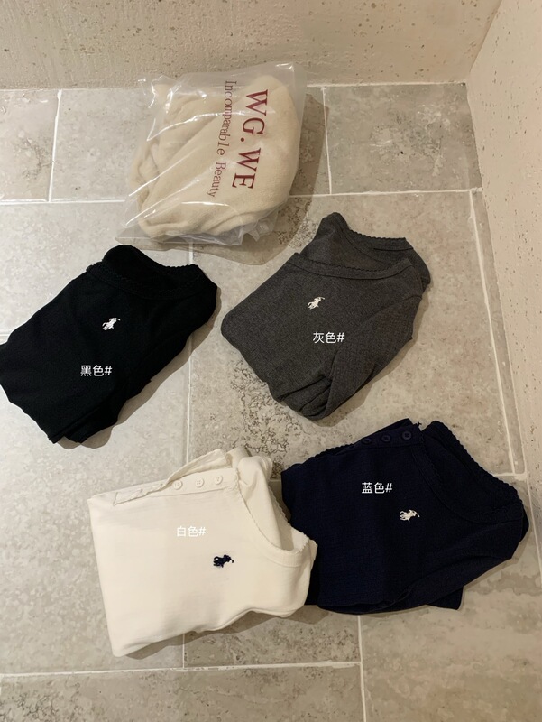 WGWE 7144十三行女装2025早秋装新款设计感长袖T恤短款正肩打底衫|undefined