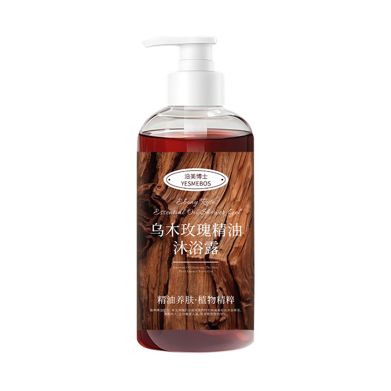 Dr. Yanmei Ebony Rose Essential Oil Shower Gel Perfume suave y limpio fabricante de perfume de baño