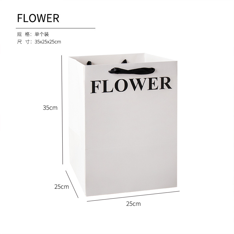 FLWOER 화이트 스몰 핸드백