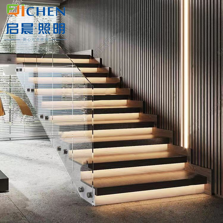 网红楼梯踏步灯两线三线二合一总线款楼梯感应踏步灯智能楼梯灯带