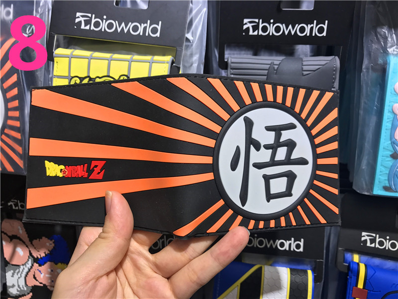 Anime Dragon Ball periférico dinero corto wukong Wu palabra estudiantes masculinos y femeninos corto monedero titular de la tarjeta en stock