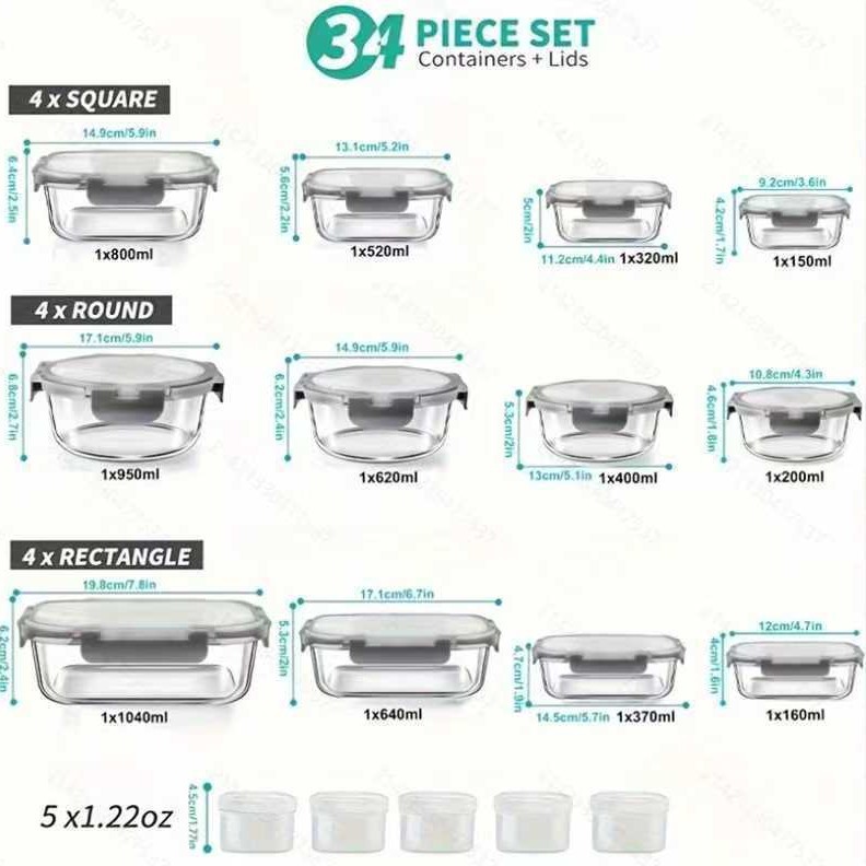 Nuevo juego de doce piezas de morado