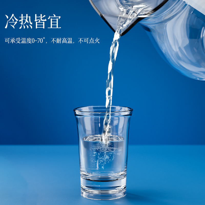 Vaso de Acrílico para Licores, Vaso de Plástico para Bebidas, Vaso de Chupito, Esencial para Bares Pequeños