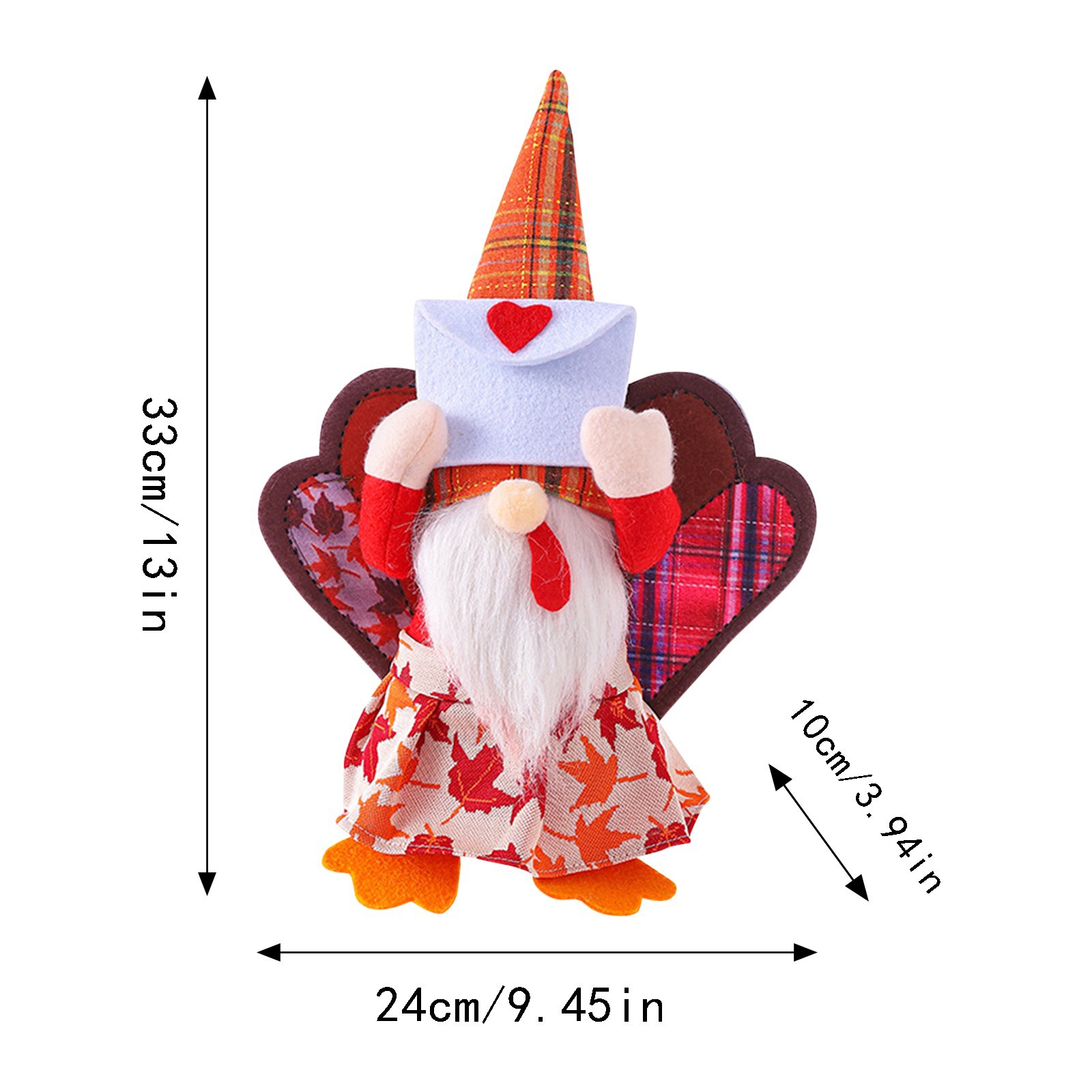 Turquía muñeca sin rostro otoño color cosecha Festival decoración Cruz-frontera nueva acción de gracias pavo estilo decoración muñeca