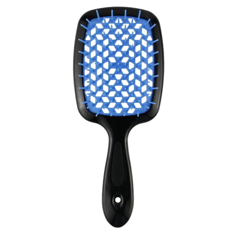 Scalp massaging paddle brush, lightweight detangling, volume‑adding