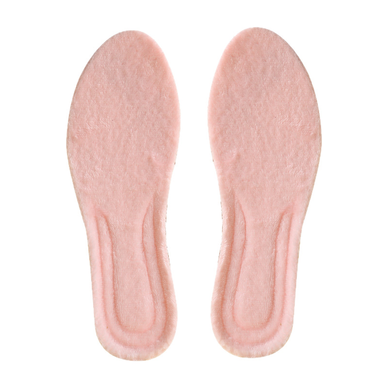 Warm and Thickeneded Thermal Insoles for Winter, Men's and Women's Sports Anti-Cold Cotton Insoles, Plush Shock-Absorbing and Pain-Preventing Full Insoles