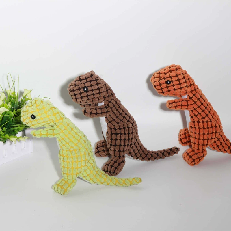 Собака Pet Плюшевая игрушка Решение скуки Голосовая игрушка Игрушка укуса Игрушка динозавра Бомеи Коки Товары для животных