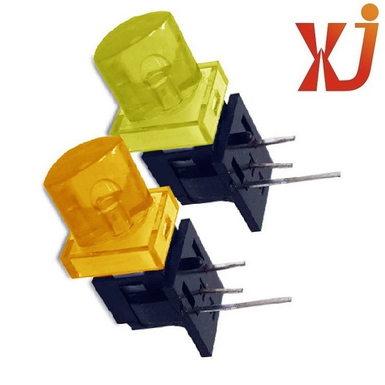 厂家供应带灯开关卧式 带灯轻触按钮开关间距2.54mm  LED按钮开关